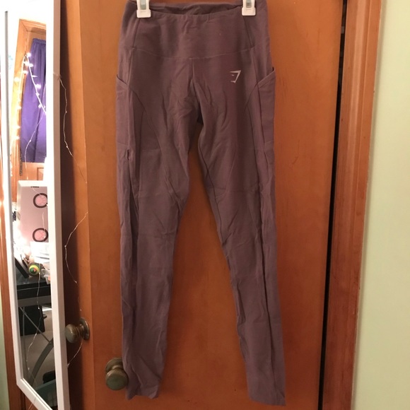 Gymshark Pants - Gymshark Sleek Aspire Leggings Purple Wash